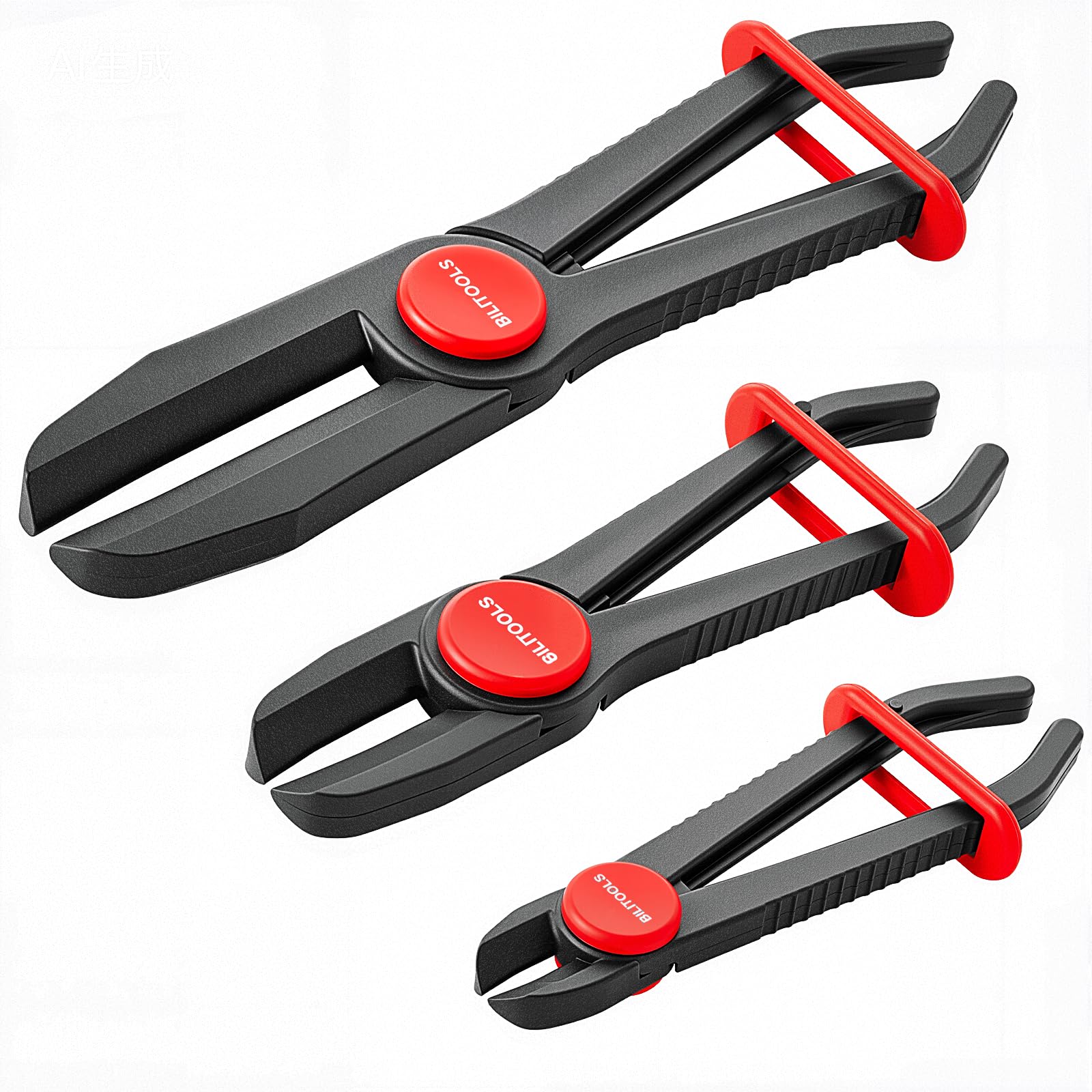 BILITOOLS 3pcs Hose Pinch Off Pliers Set, Straight Clamp Tool for Lines | 5.9/7.3/10" Siz…