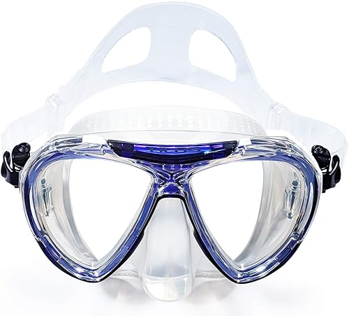 Vista 6 de Revo - Máscara de buceo de esnórquel con vista amplia: buceo, esnórquel, buceo libre y natación, 180 máscaras – Gafas de buceo antivaho con doble