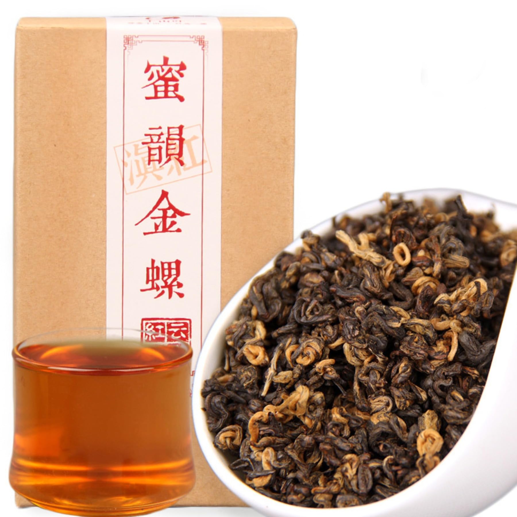 Premium Yunnan Wczesnowiosenna Czarna Herbata Miodowa Dianhong Pachnąca - Jinluo Luźna Herbata Liściasta 200g