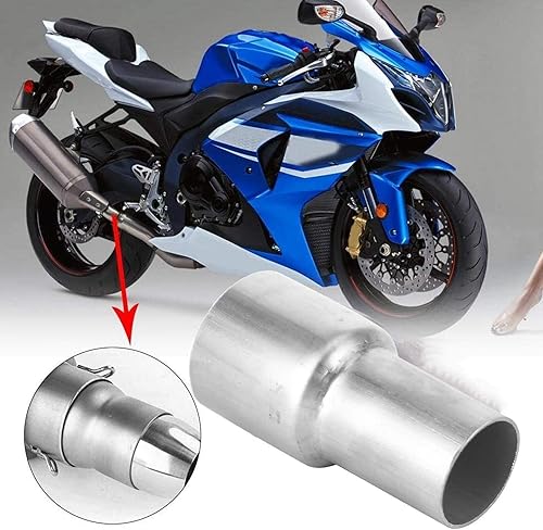 Miniatura 6 de Adaptador de tubo de 2 pulgadas a 1,5 pulgadas, adaptador universal del tubo del conector del tubo del acoplador del acero inoxidable de plata del