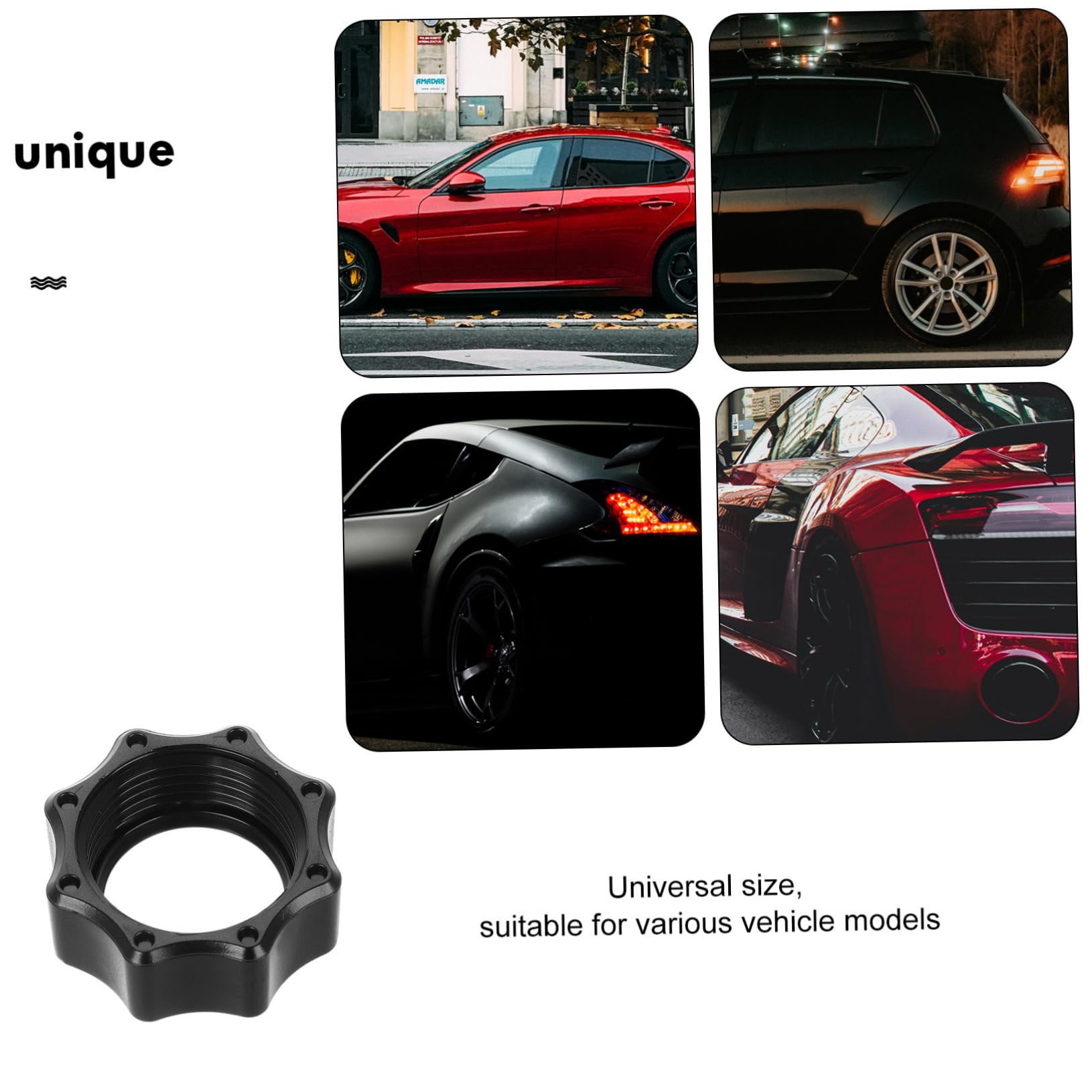 Cabilock Set da 15 Pezzi Dadi di Fissaggio per Supporto Auto Ricarica Wireless, Accessorio Plastico Nero per Telefono per Uso in Auto e Movimento