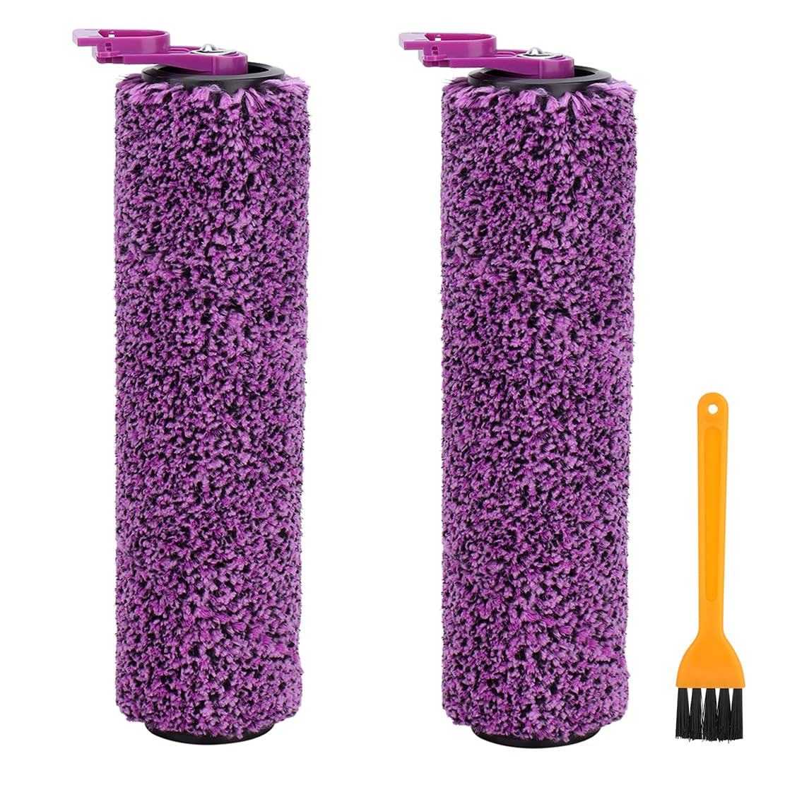 SD201 Brush Roller for Shark Steam Pickup 3-in-1 Steam Mop SD200/SD201/SD201C/SD201Q/SD205 Vacuum Cleaner, 3 Brush Roll, 1 Cleaning Tool Replacement Parts Accessories Kit - 2 Pack
