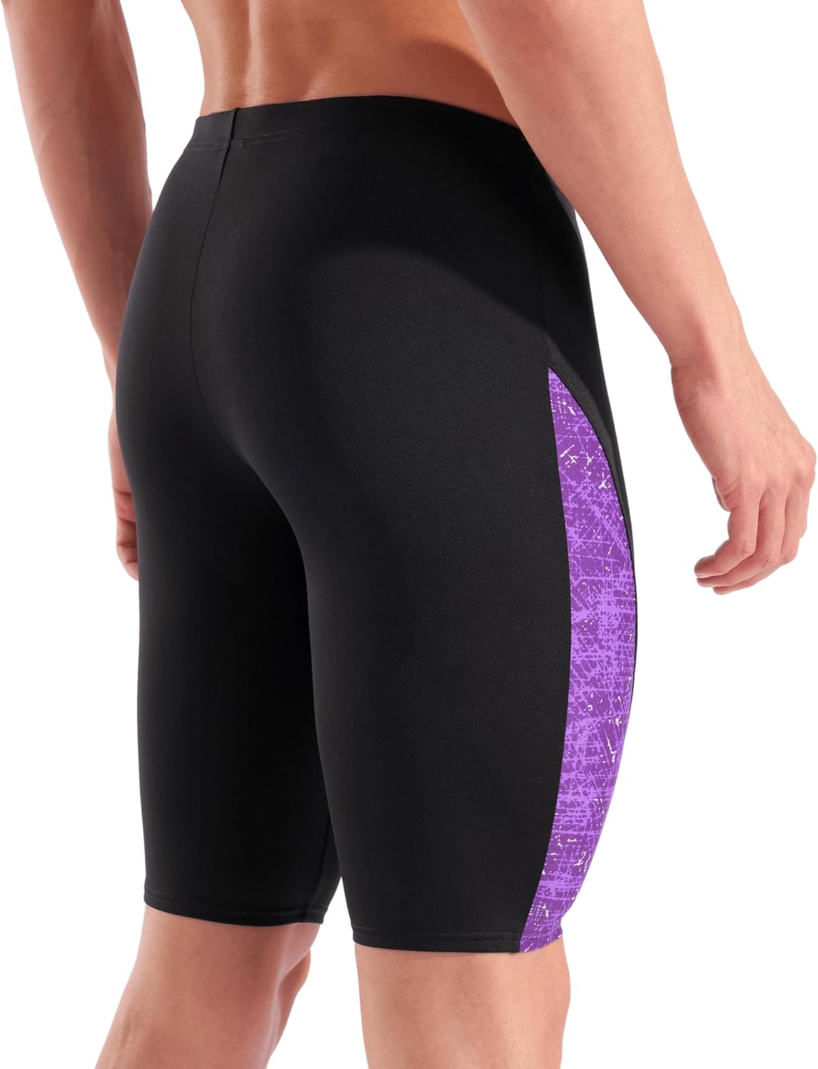 Arena Men's Performance Ribbed Swim Jammer Sports Shorts Training Bathing Suit - Image 4