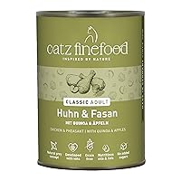 catz finefood N° 15 Cibo per gatti umido e fagiano, raffinato con quinoa e crescione