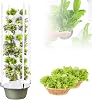 Hydroponics Tower Growing System, 20/28/36 Pods Vertical Garden with LED Grow Light, Hydroponic Grow Kit with Hydrating Pump, Aquaponics Growing System Kit for Leafy Vegetables and Fruits,9Layer