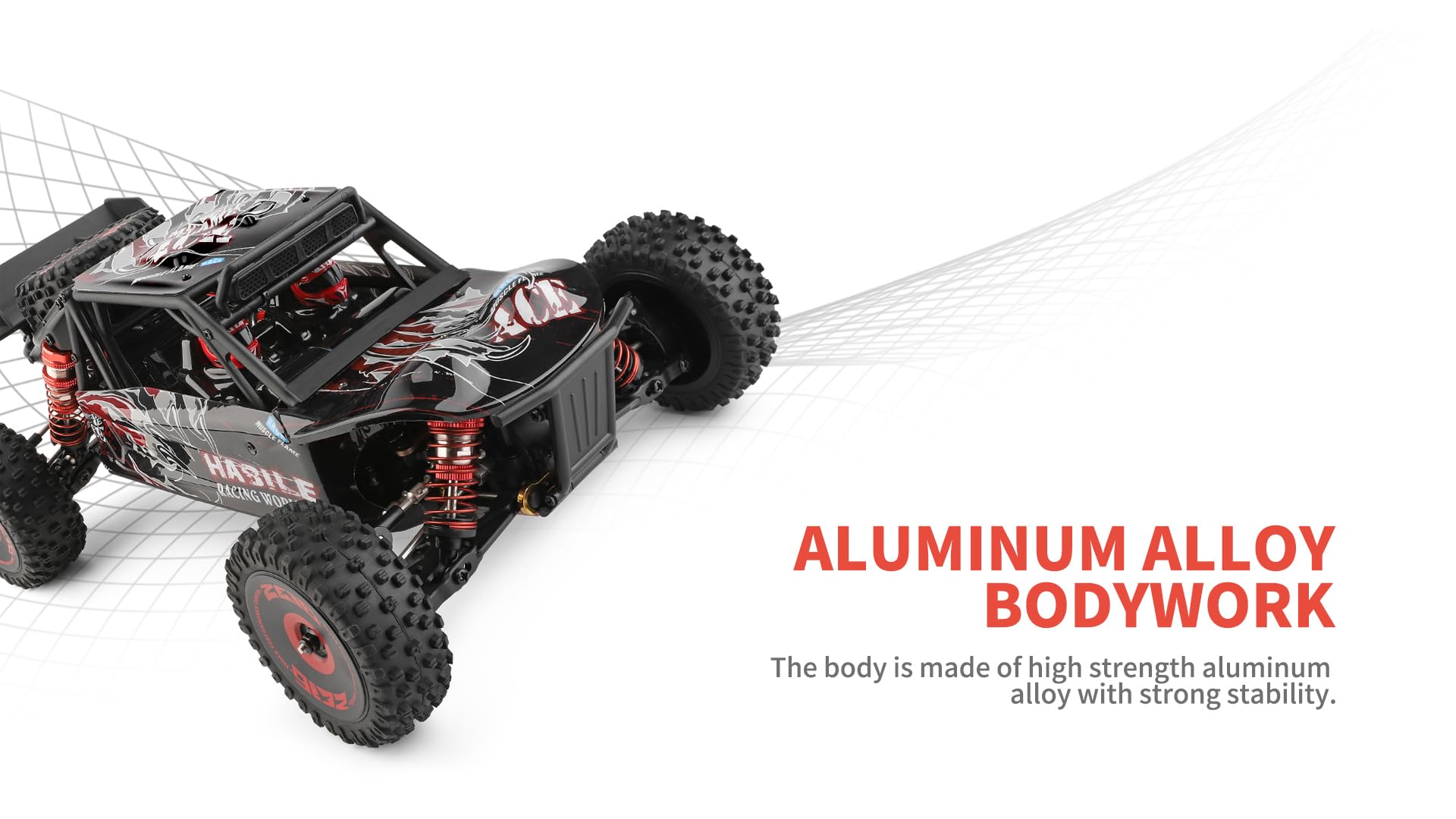 WLtoys High-Speed RC Car 124016 V2 1/12 4WD 75km/h High