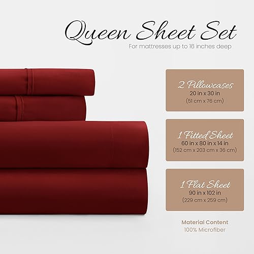 Miniatura 3 de Juego de cama de 3 piezas Beckham Hotel Collection Luxury, microfibra suave afelpada