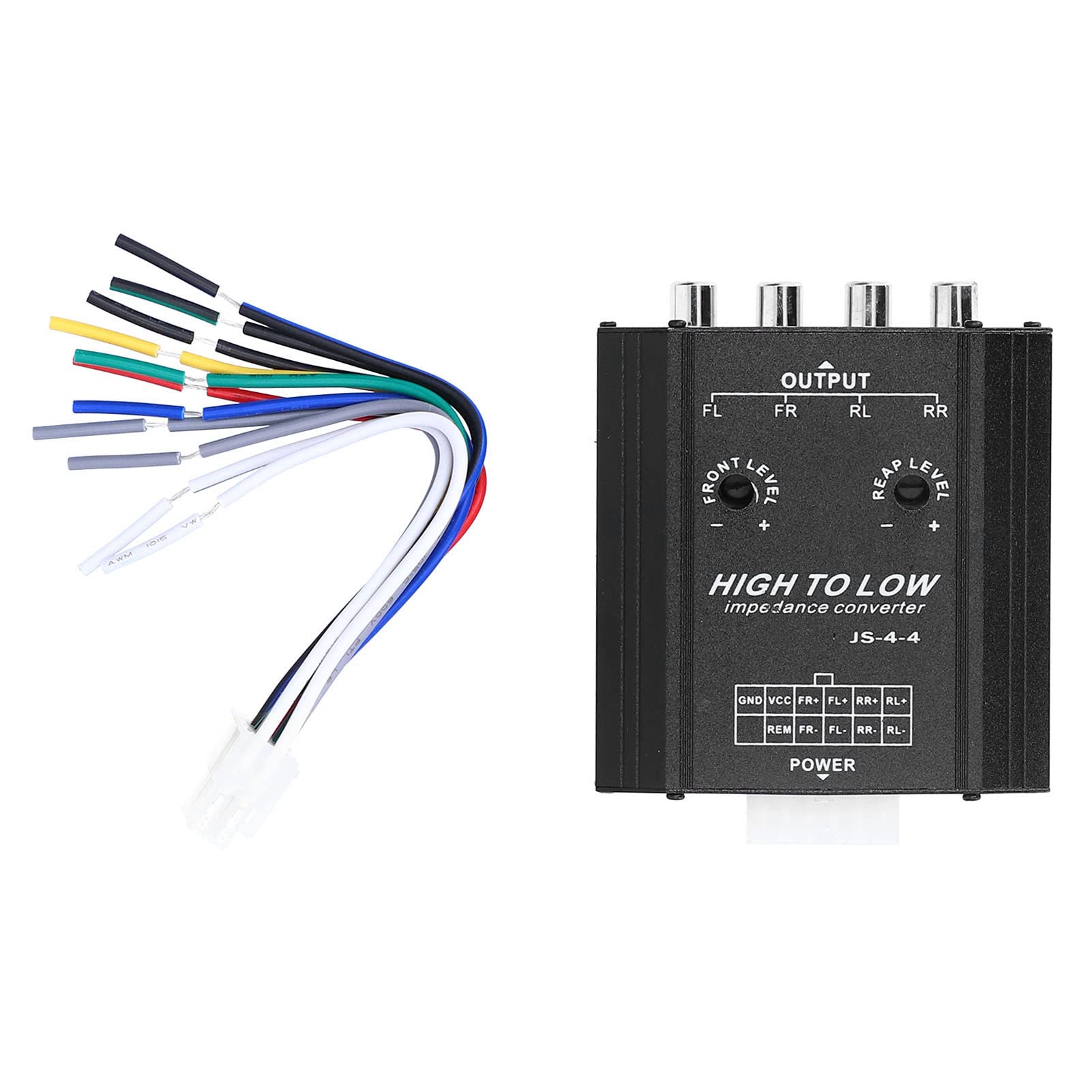 12V 4 Canaux pour o Convertisseur D'impédance Haut à Bas Ligne Voiture Stéréo Haut-parleur Filtre de Fréquence pour o Convertisseur Canal Haut à Bas