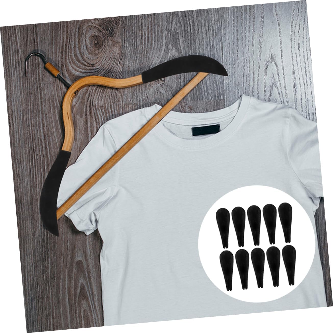 Unomor 48pcs Flocking Shoulder Pads for Clothes Hangers - Garment Support Prevents Deformation for Suits and Coats