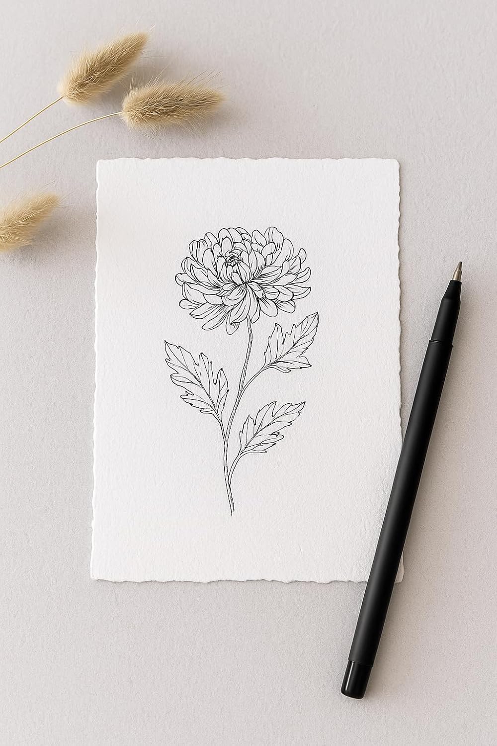 300 GSM Deckle Edge Cotton Paper - Soft, Textured Handmade Sheets for Invitations, Artwork, Stationery, and DIY Crafting (Pack of 25) (4 x 9 inch)