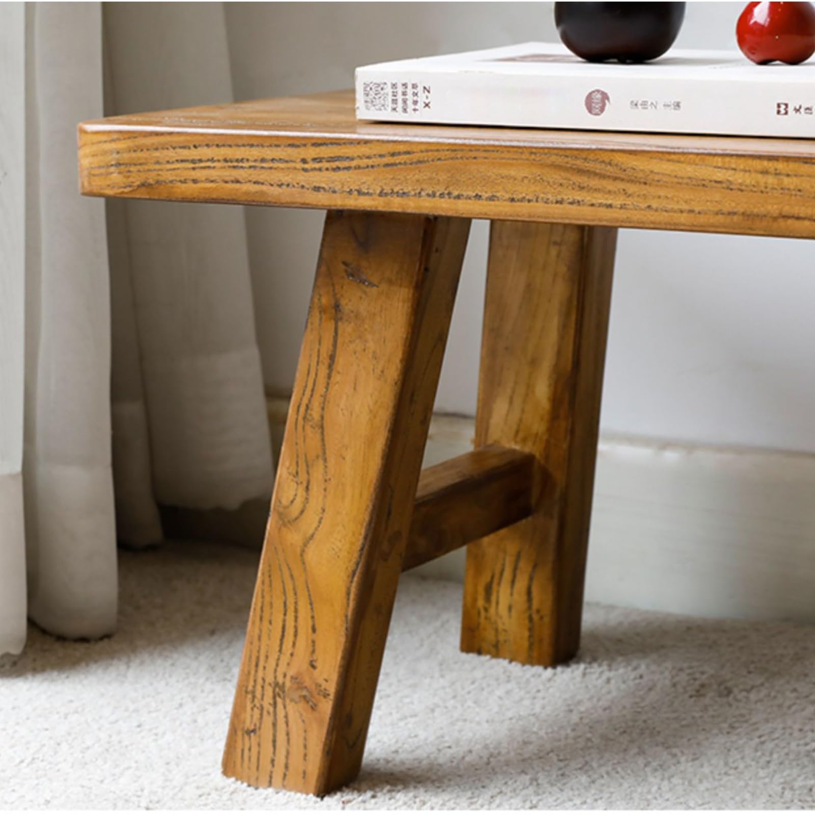 Banco Madera Rustico,Banco de Comedor de Madera,Banco Zapatero, Extremo de Cama,Entrada