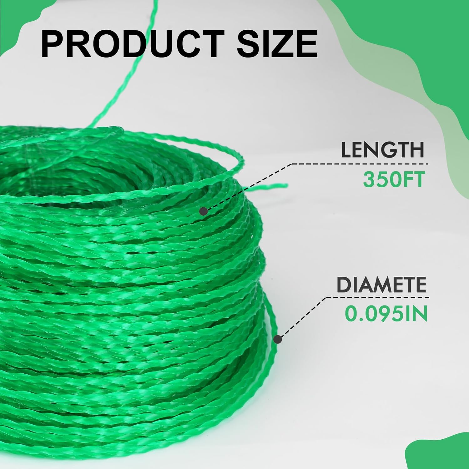 THTEN 0.095 inch Pre Cut Line for Ryobi Trimmers - Image 3