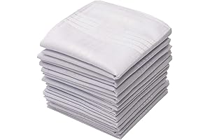 Perry Ellis Mens Handkerchiefs (12-Pack)