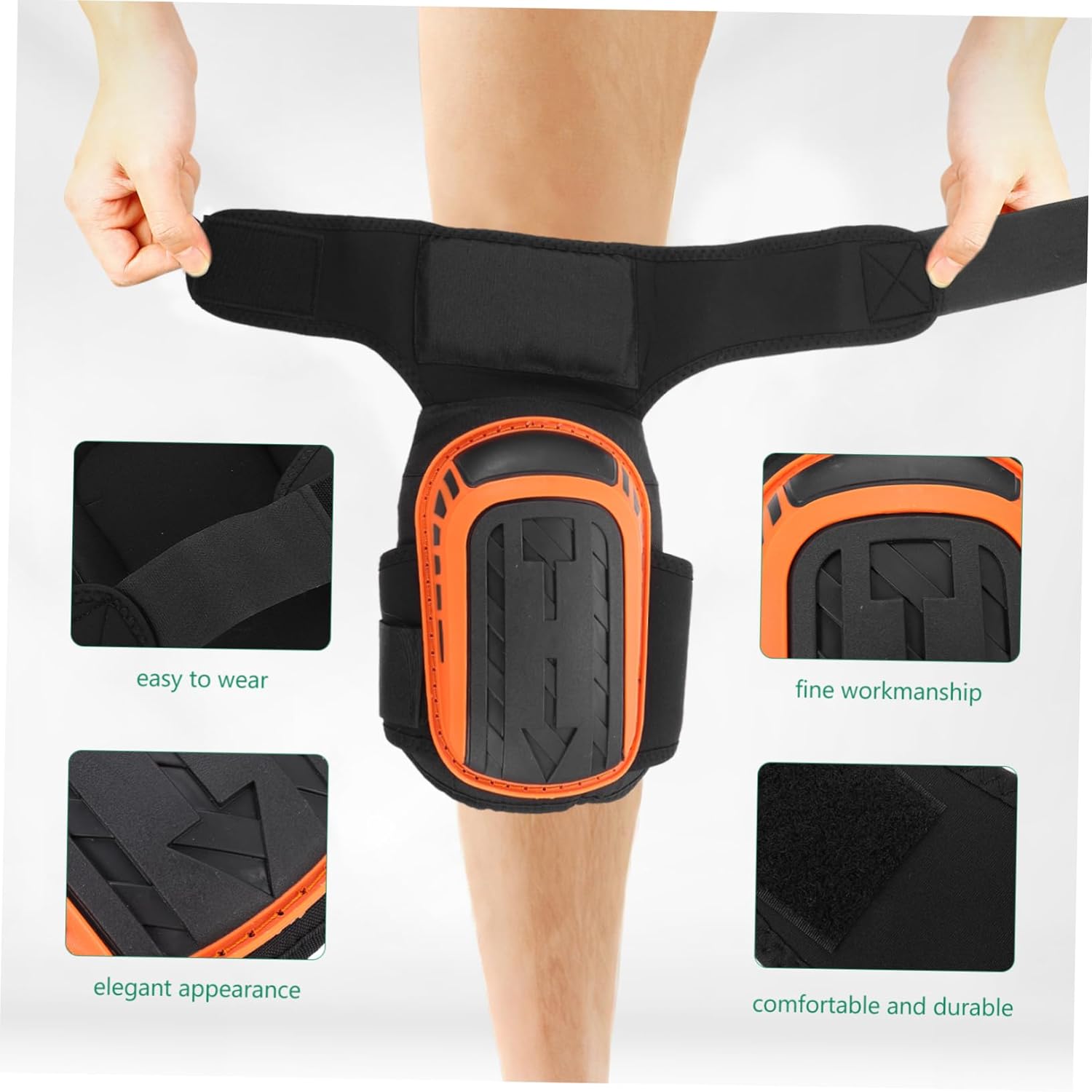 1pair Comfortable Non- Work Knee Pads Gel Cushion for Gardening Painting and Vehicle Maintenance Material for and Support