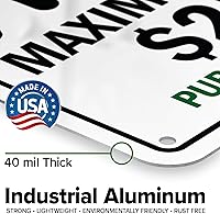 Vista 3 de It's The Law! Clean Up After Your Dog - Letrero de ley de salud pública de $250, 7 x 10 pulgadas, libre de óxido, aluminio 040, resistente a