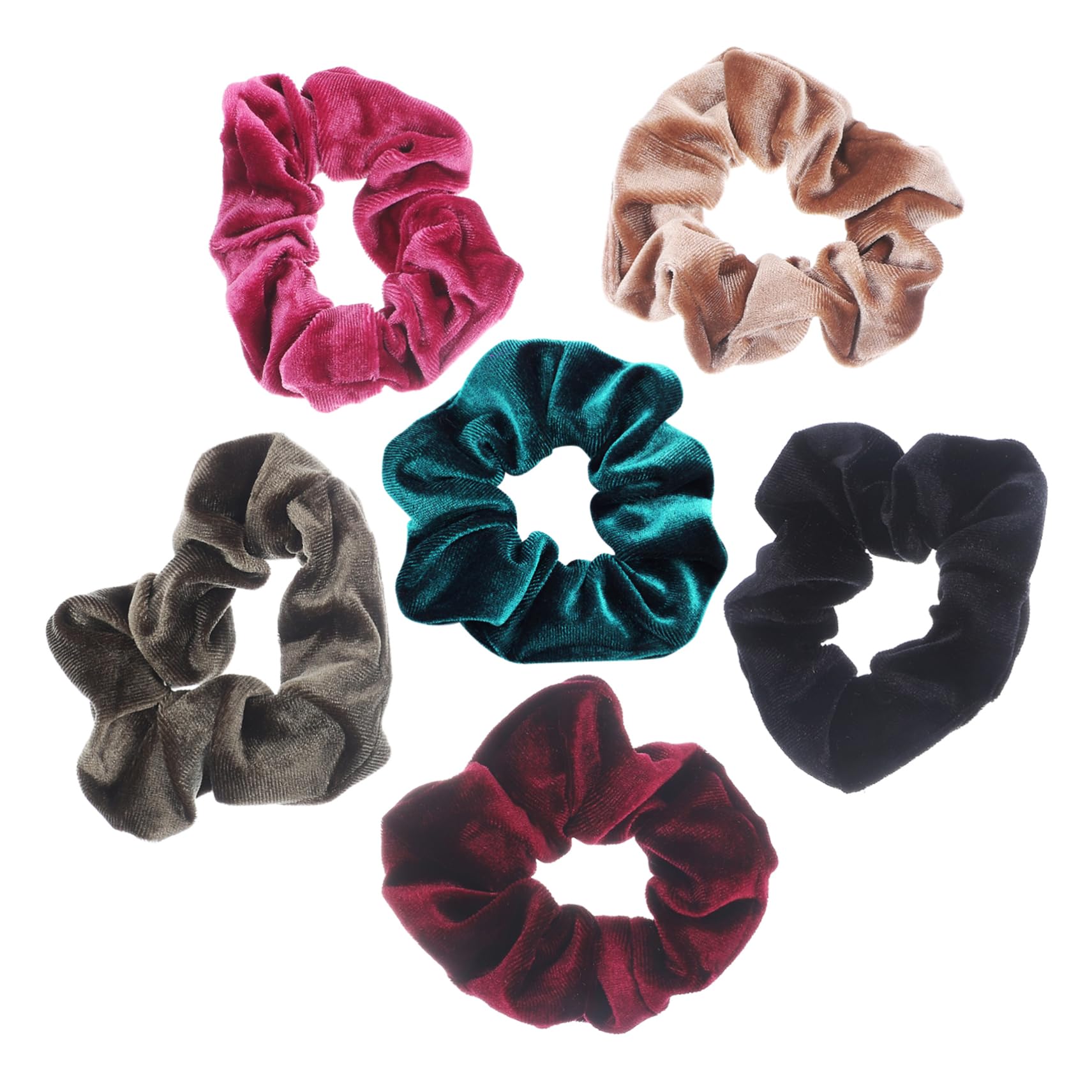 FRCOLOR 24piezas Coleteros De Terciopelo Para Mujer Scrunchies Elásticos Para Peinados Accesorios De Pelo Prácticos y Versátiles Para Ocasiones Especiales y