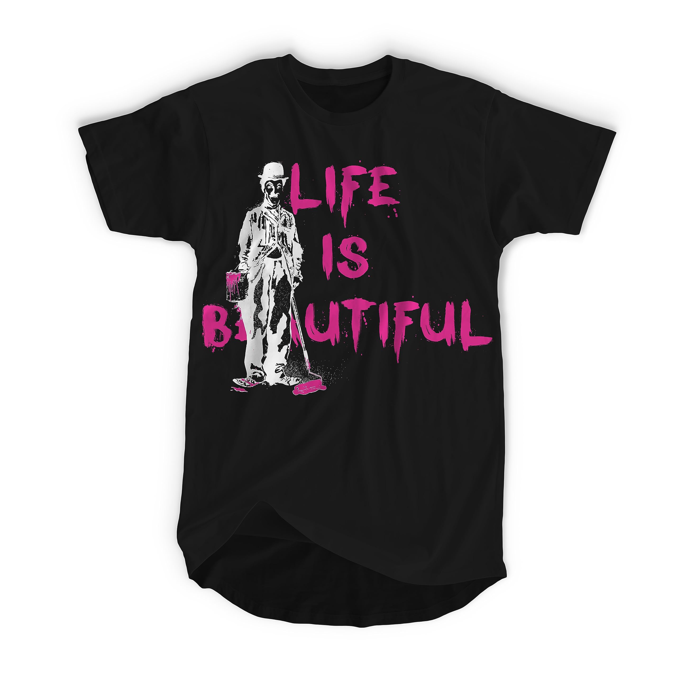 DittoxpressionBanksy Life is Beautiful Chaplin Street Graffiti Artist T-Shirt