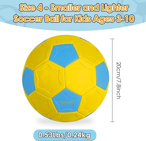 Miniatura 2 de Swerve and Curve - Balón de fútbol tamaño 4, pelota de entrenamiento de fútbol con paneles especiales para jugar, juegos de actividades al aire