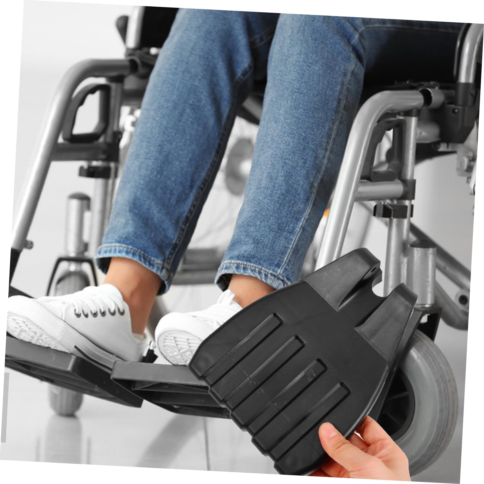 FRCOLOR 8 Piezas De Repuesto Para Reposapiés De Silla De Ruedas Reposapiés Para Silla De Ruedas Almohadillas Para Las Para a De as Pedal Elevador Para a