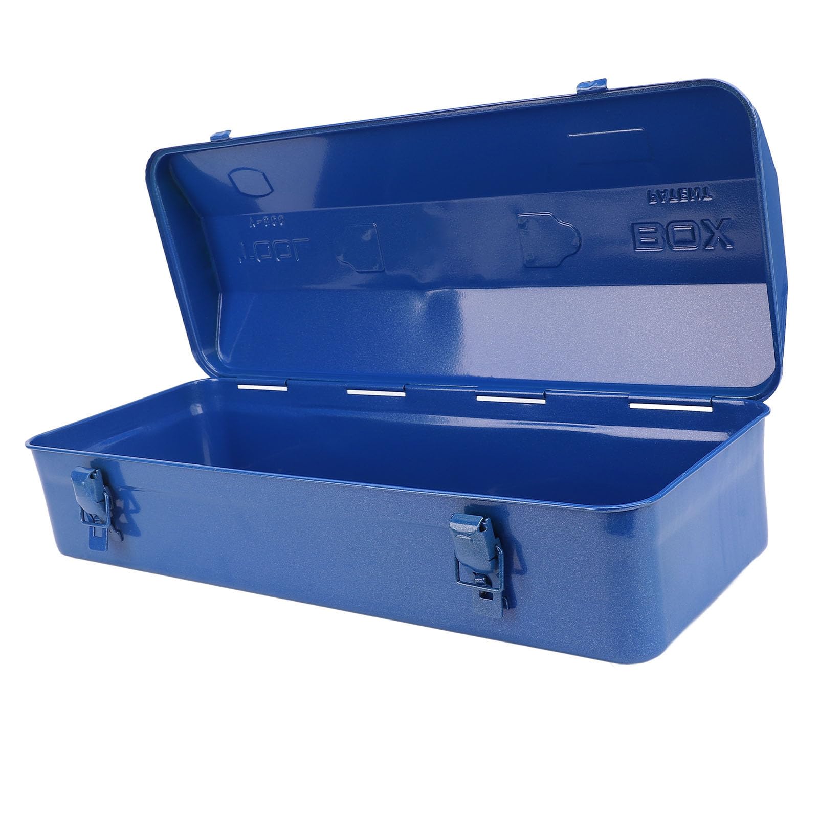 Blue Metal Tool Box Organizer – wytrzymała, przenośna walizka do przechowywania narzędzi do warsztatu, garażu, samochodu i miejsca pracy (Skrzynka narzędziowa 500)