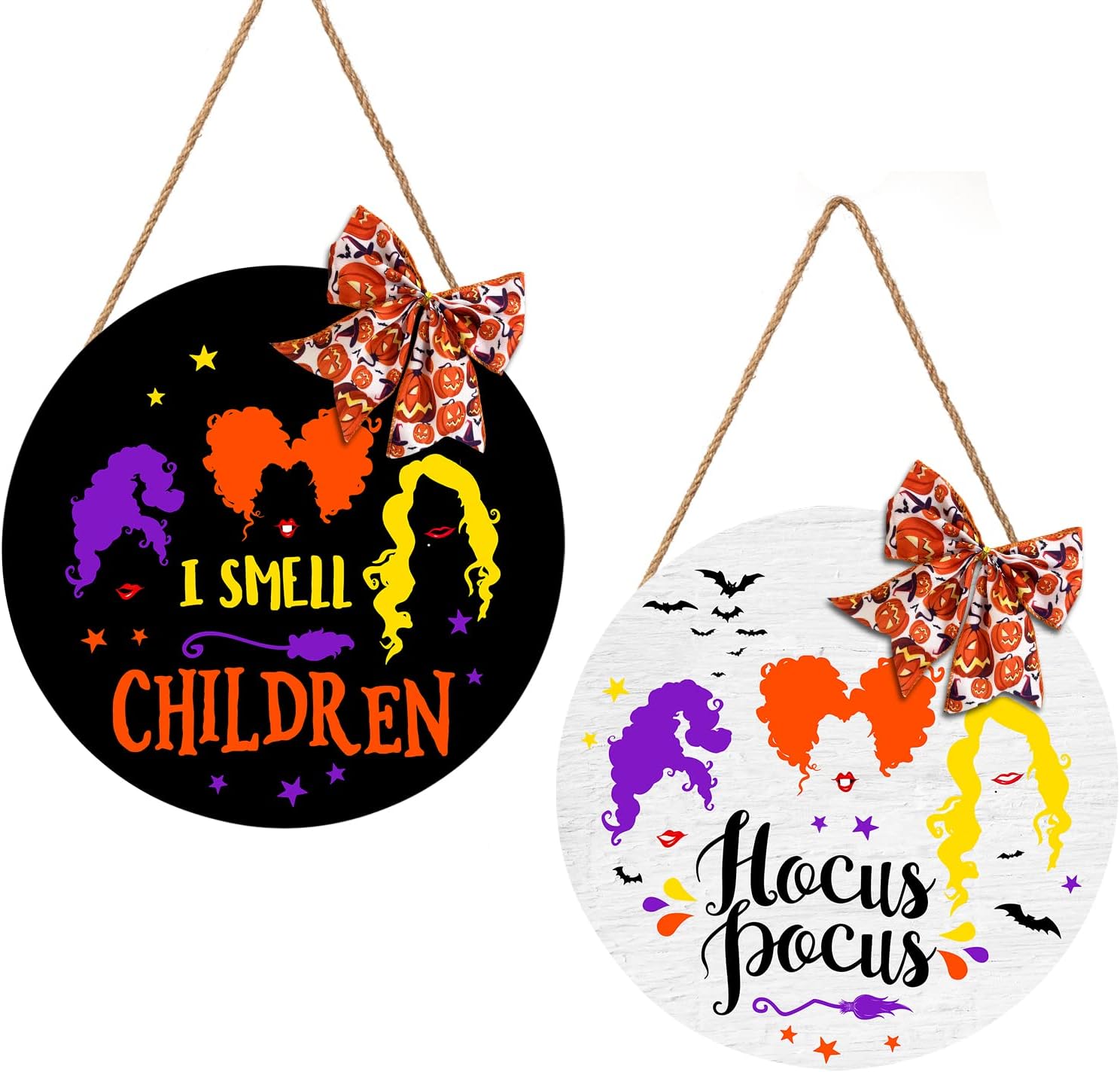 Amazon.com: Halloween Hocus Pocus Door Sign, Halloween I Smell Children ...