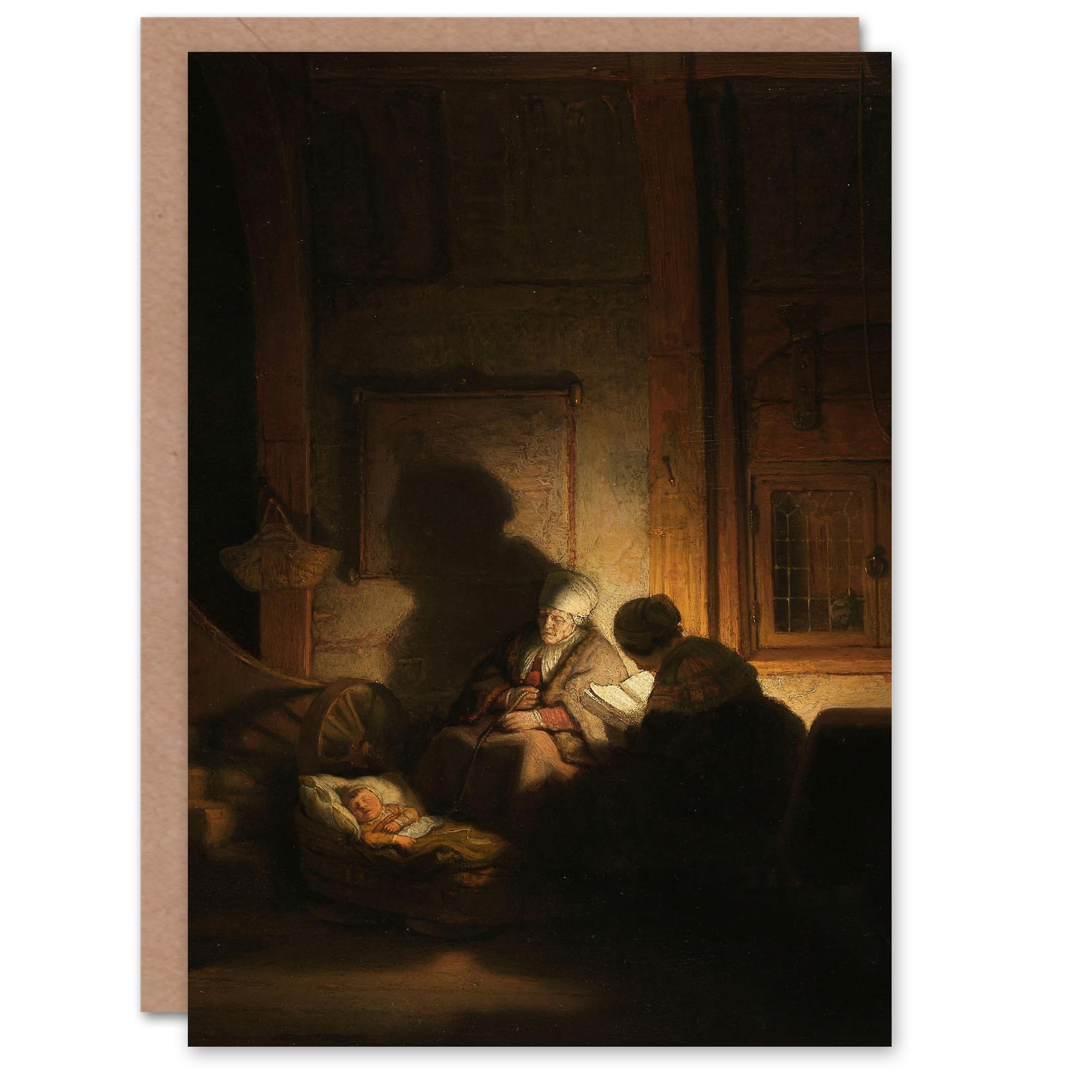 Artery8 Rembrandt van Rijn Art Card The Holy Family at Night