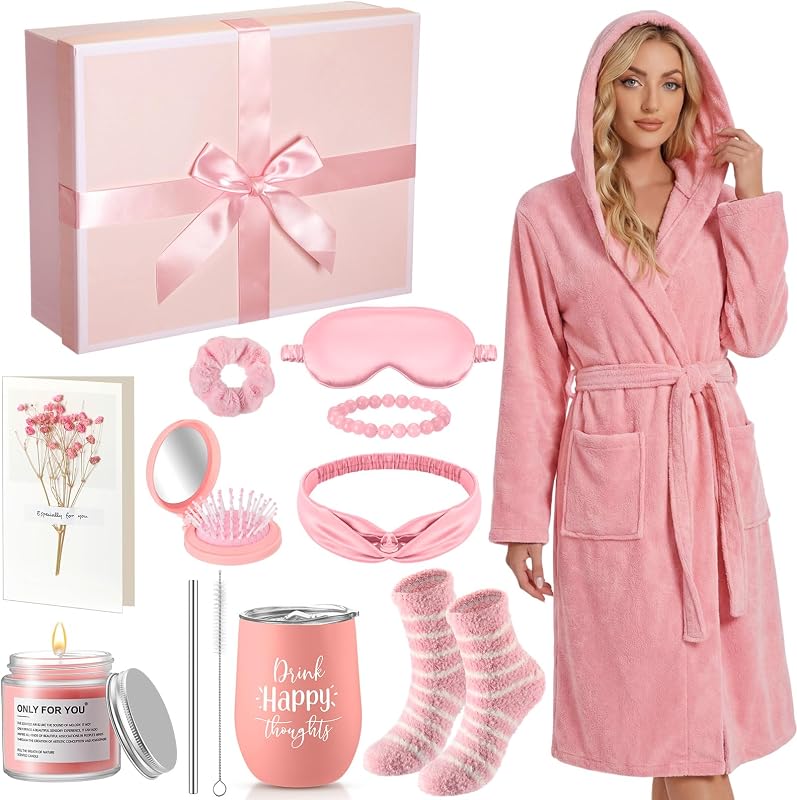 Kit-presente Nuogo com roupão com capuz, caneca térmica e acessórios, 11 peças