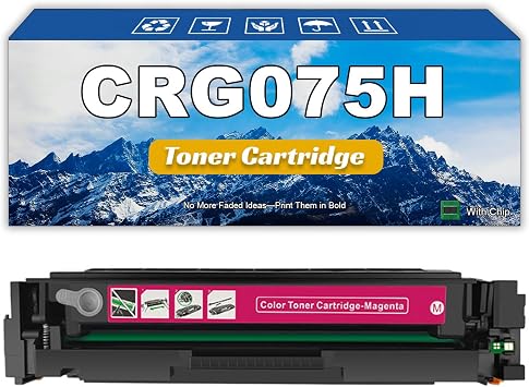 Compatible 075 2,500 Pages Replacement Toner Cartridge Use for LBP646Cdw MF662Cdw MF664Cdw MF665Cdw MF667Cdw Printers Magenta