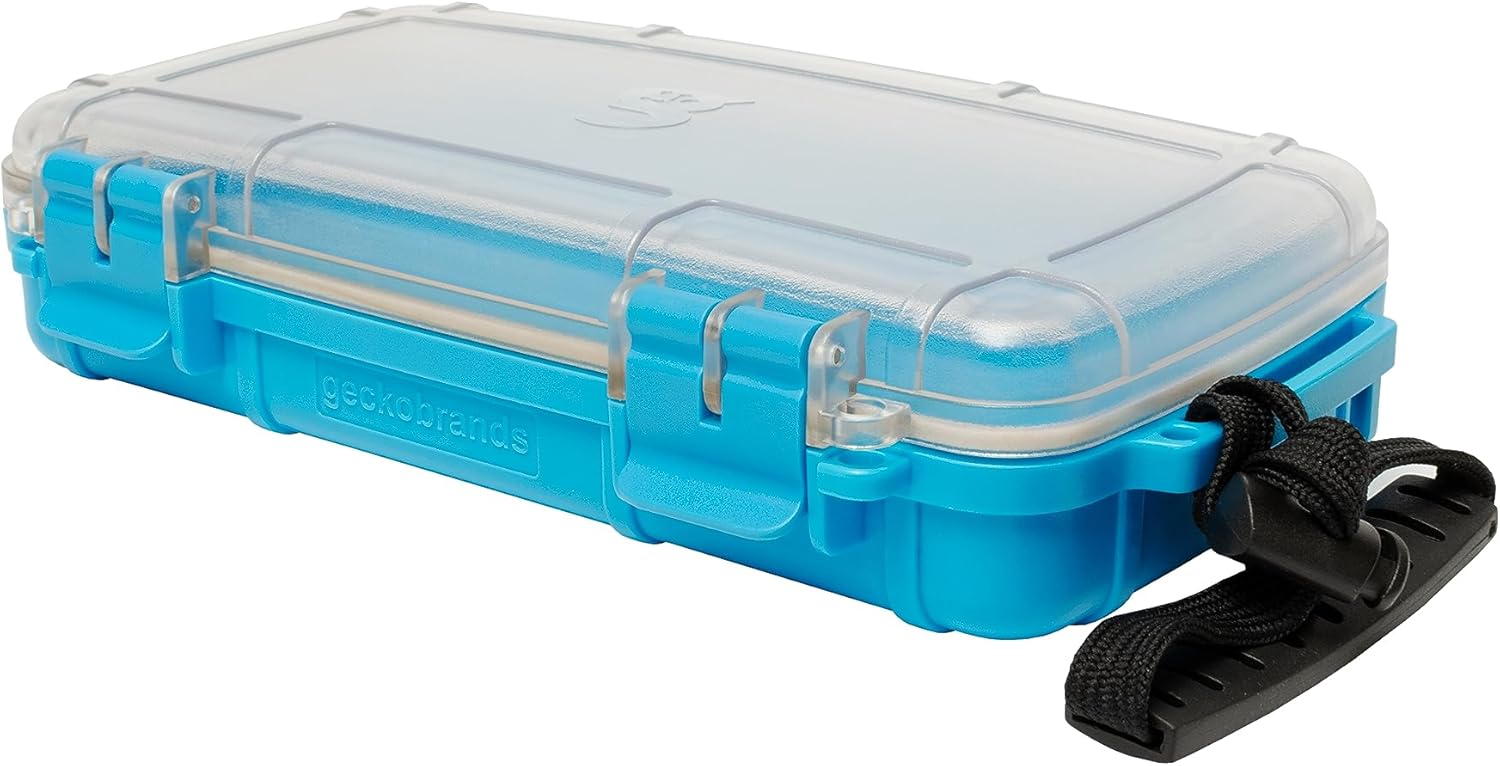 geckobrands Waterproof Dry Box with Silicone Liner – Durable, Dust-Proof, Crush-Proof Storage for Electronics and Gear