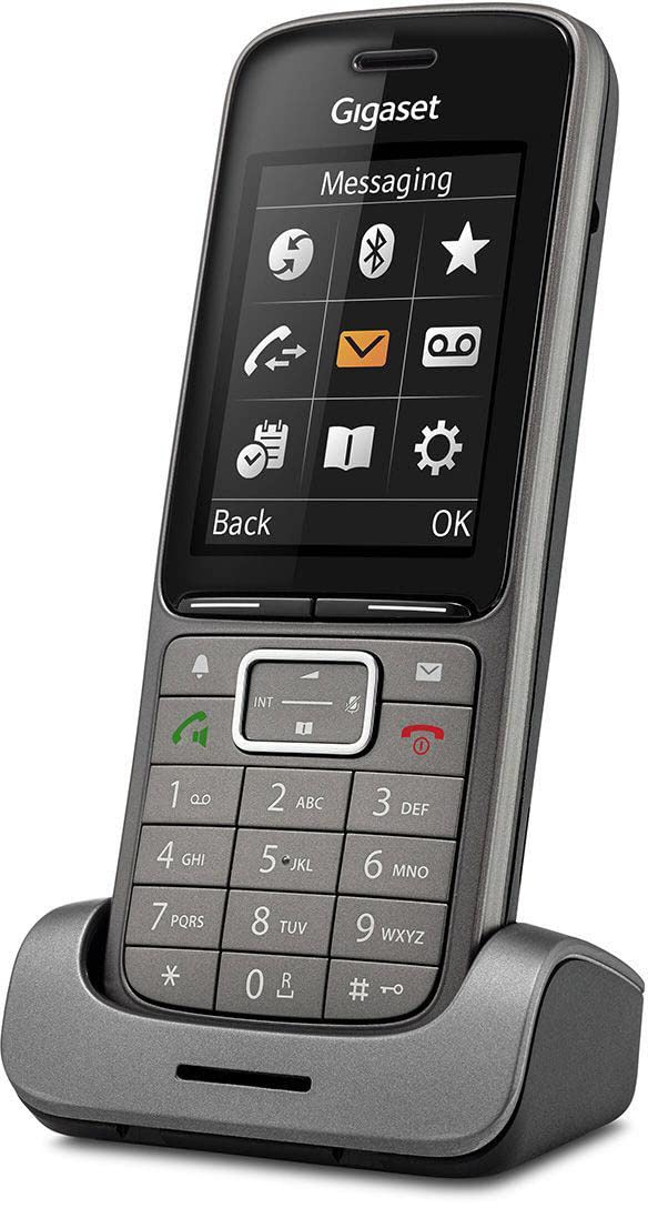 Elmeg 5530000199 D141, DECT Mobilteil Festnetztelefone mit 4,57 cm (1,8 Zoll) Display silber