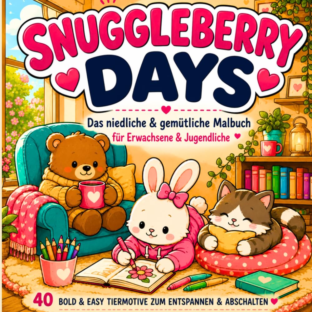 SNUGGLEBERRY DAYS - Das niedliche & gemütliche Malbuch für Erwachsene und Jugendliche