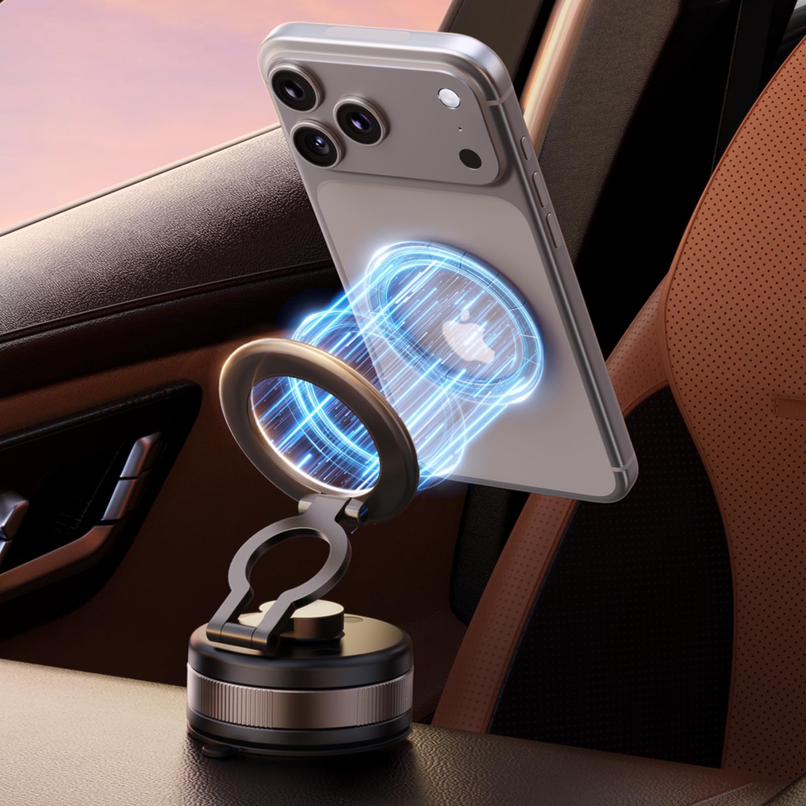 2026 Car Phone Holder for Magsafe 78 LBS Strongest Suction 2400gf Magnetic 360 Adjustable Car Phone Mount Phone