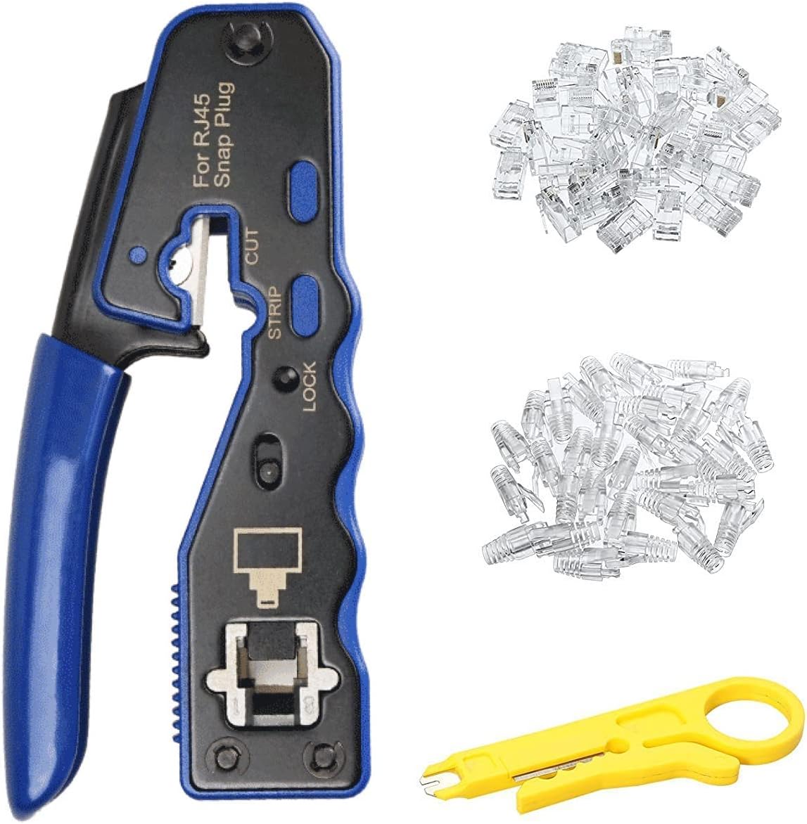 YUET RJ45 Pince à Sertir Outil de Sertissage avec Connecteur Réseau ...