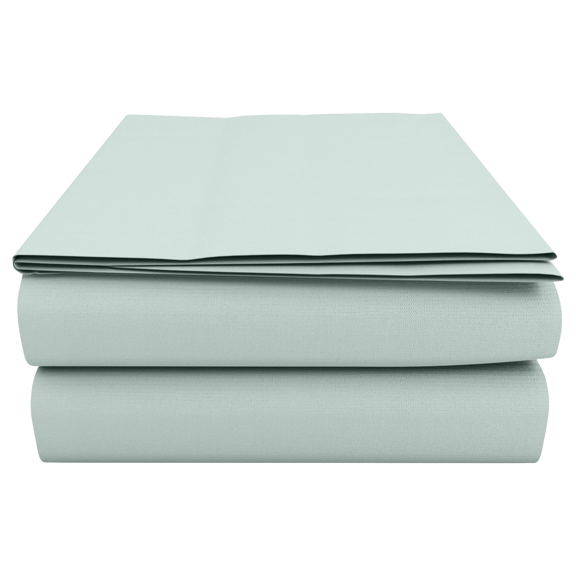 HOME ACE Duck Egg Flat Sheets Double 225CM x 254CM, Poly Cotton Flat Sheet Double Bed Flat Sheet