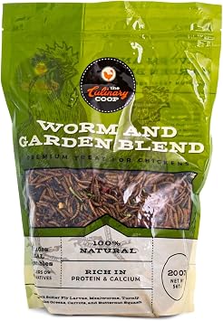 Flukers Culinary Coop All Natural Worm and Garden Blend, Premium Treat for Chickens, 20 oz