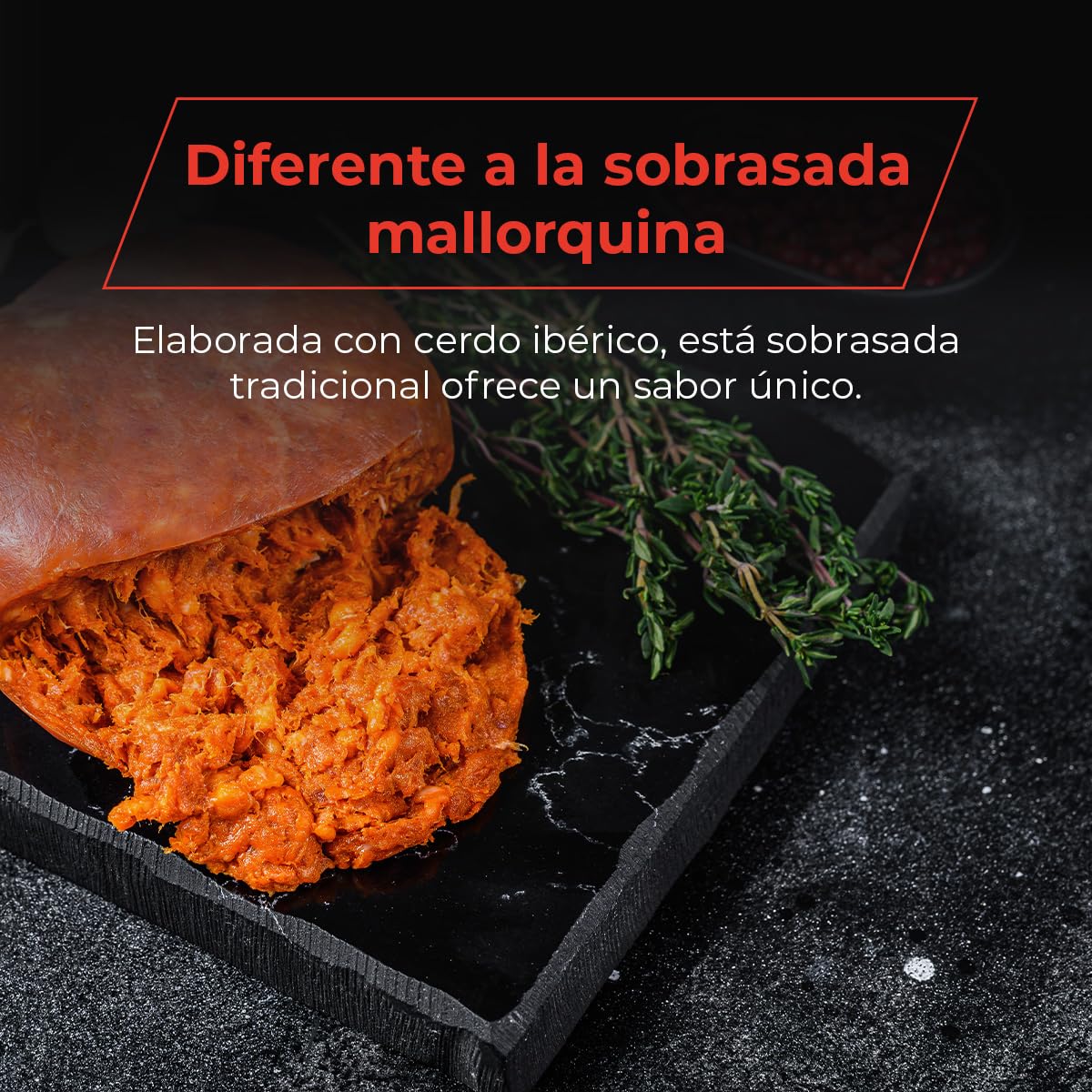 Sobrasada Ibérica de Guijuelo - Sabor Tradicional con Pimentón de la Vera - Textura Suave y Untuosa - Perfecta para Tapas y Aperitivos - EIbérico