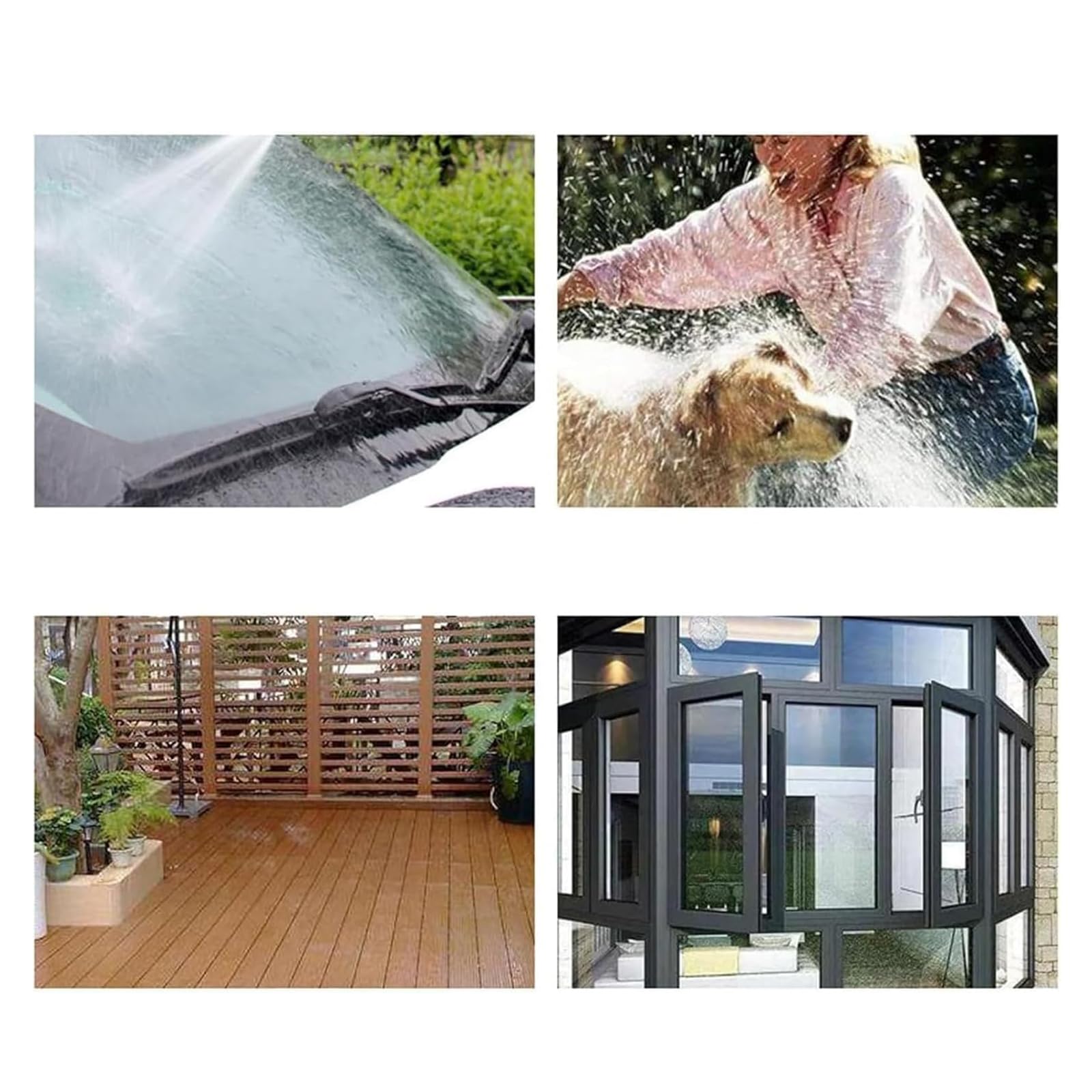 Aquoxis Pressure, 15x More Powerful Than Hoses, with 360° Rotating for Three Spray Modes, Fits Almost Any Garden Hose (Assembled) — view 4