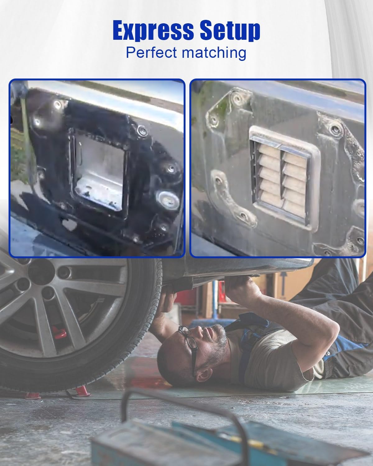Rear Tailgate Air Vent Outlet Ventilation Net Fit for Jeep Wrangler JK 2007 2008 2009 2010 2011 2012 2013 2014 2015 2016 2017 2018, Replaces 05058636AD 05058636AC 05058636AB 05058636AA
