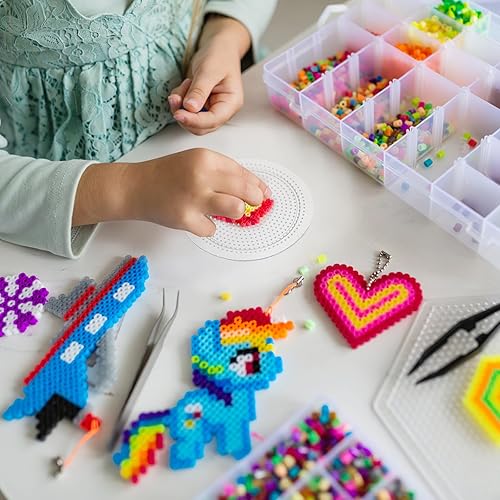 Miniatura 7 de Tablero de cuentas de fusibles de dibujos animados, 4 piezas de 0.102 in, tableros de plástico transparente, cuentas de fusible, tableros de