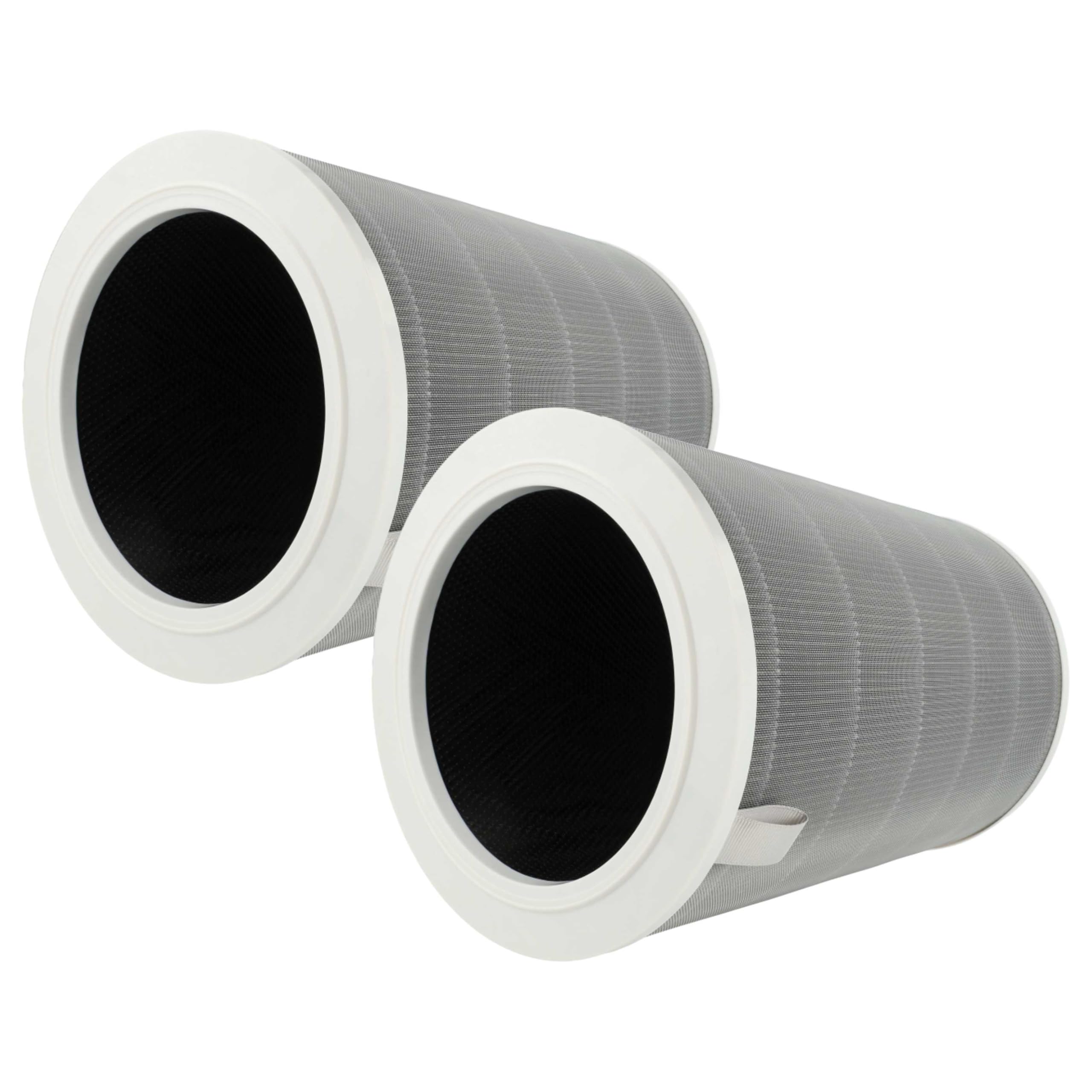 Vhbw White, Grey 2X Hepa Filter Compatible With Xiaomi Mi Air Purifier 2H, 2S, 3H, Pro, 2, 3, 2C, 3C Air Cleaner - Spare Air Filter