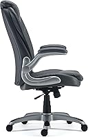 Vista 4 de Staples Sorina - Silla de cuero consolidado, color gris