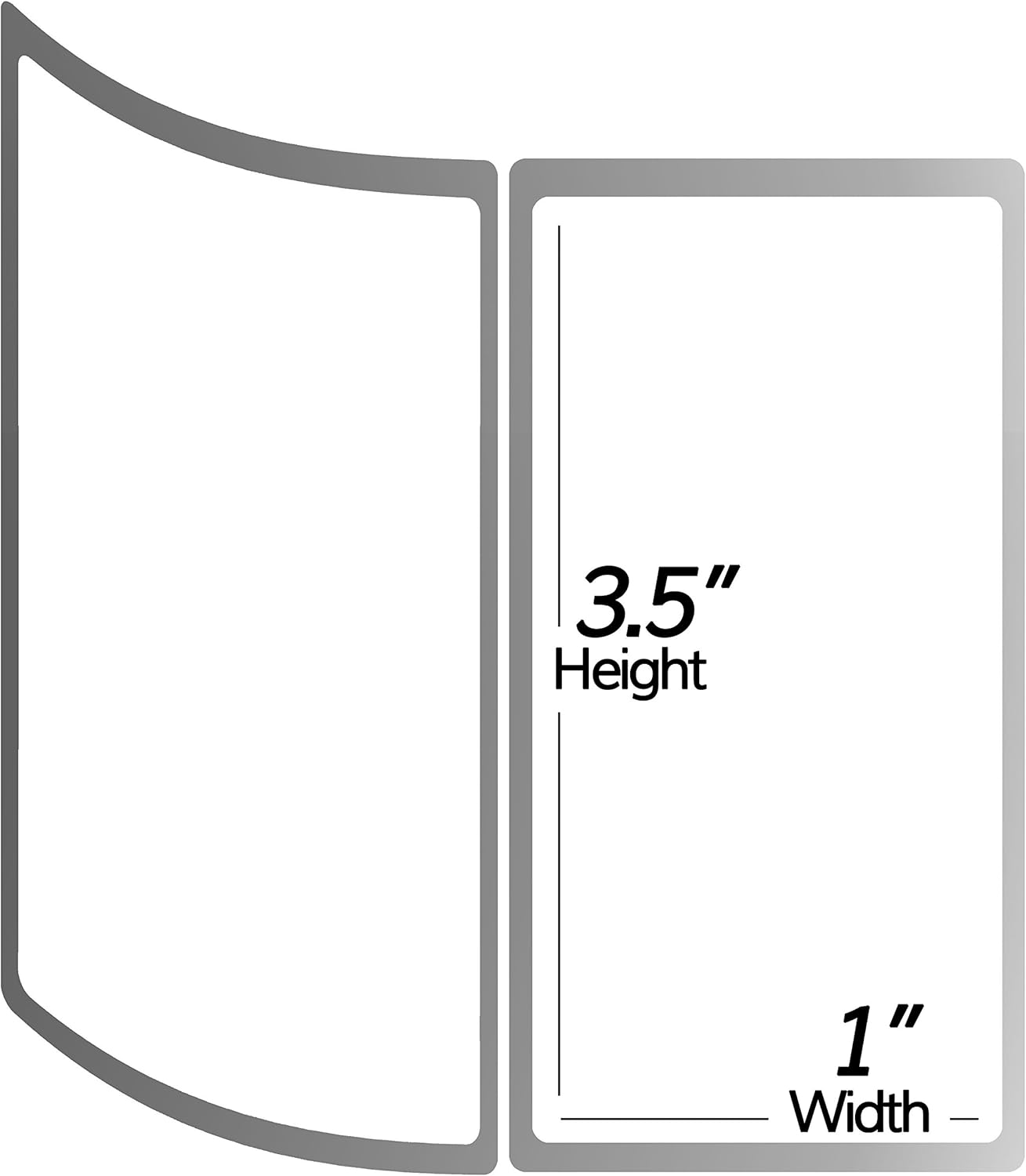 1380/Roll, 13800 Labels in 10 Rolls– 3.5" x 1" Direct Thermal Labels - Compatible with Zebra & Rollo Desktop Printers and More – 1” Core, Permanent Adhesive & Perforated - Image 4