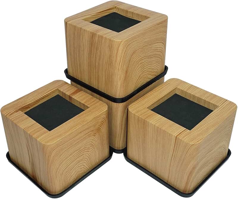 wood table leg risers