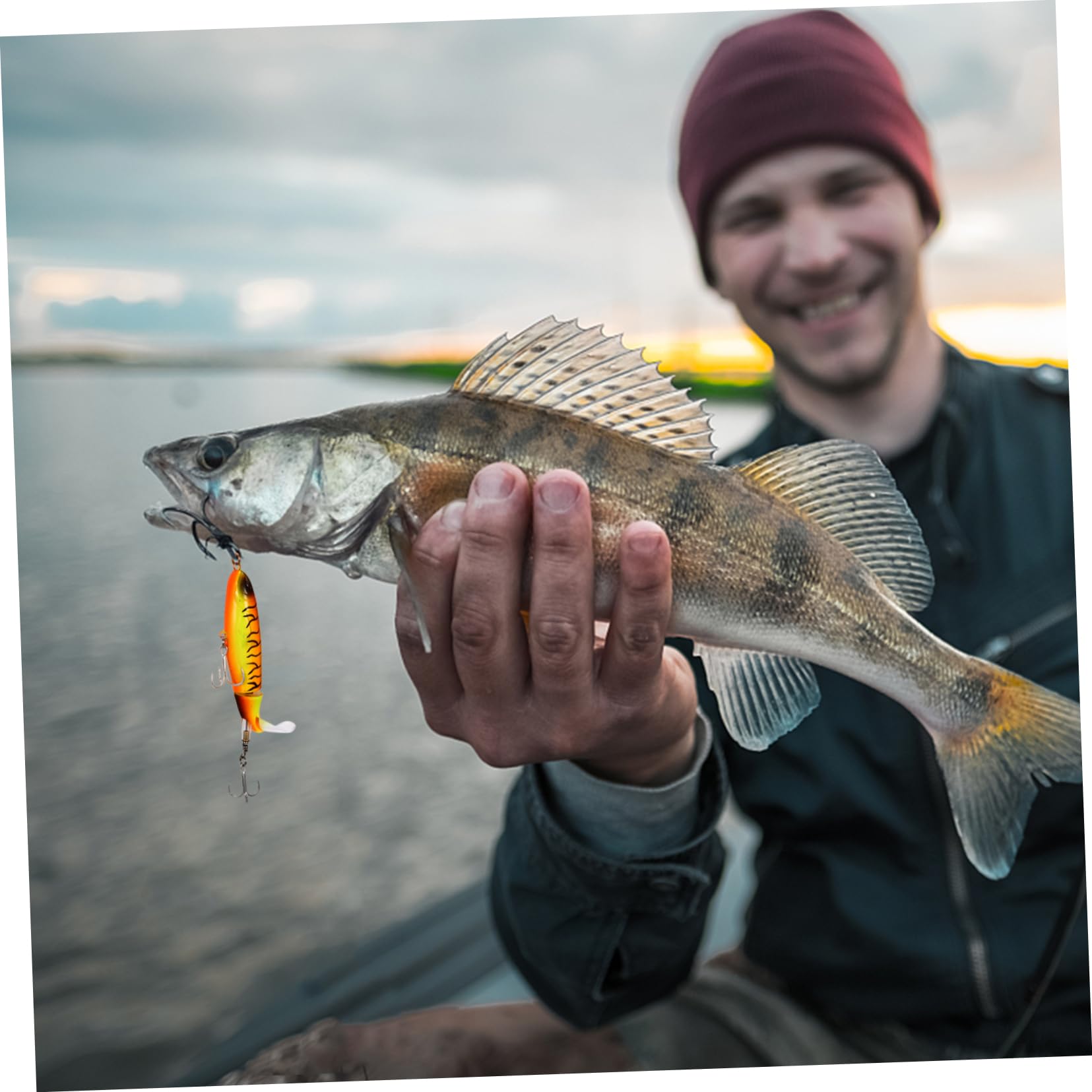 BESTonZON Appât Artificiel Haut Attaquer Poisson Eau Douce Gripper Catch Appeaux Fisherman Nagé Leurres De Pêche en Plastique Articles De Pêche Accessoire De Pêche