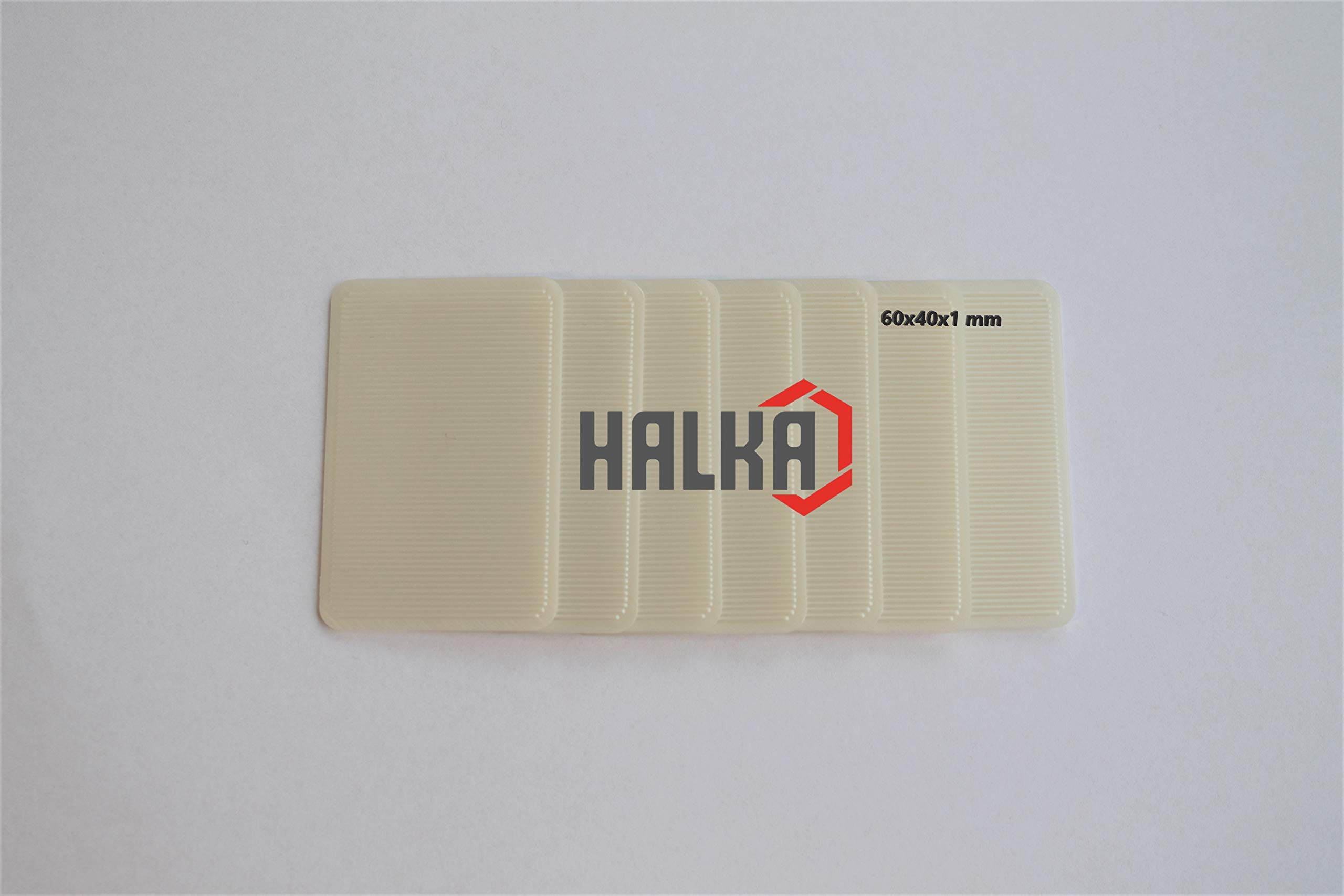 Plaques vitrifiées de montage en plastique 60x40x1mm pour cale d'espacement