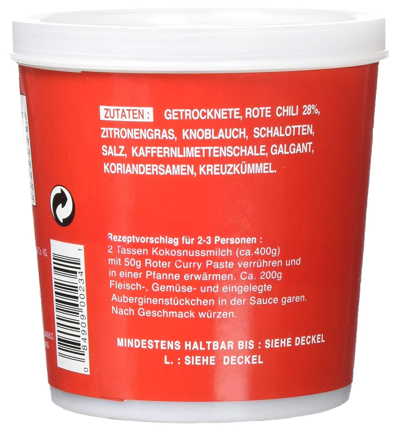 Cock Pasta de curry roja 3 x 400 g