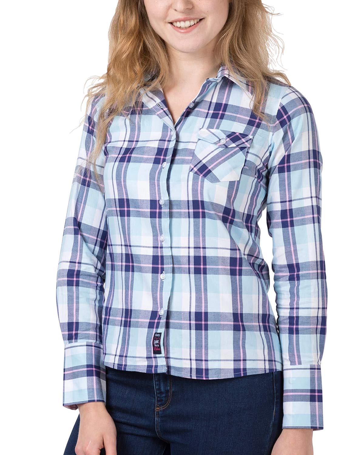 Rydale Ladies Hannah Country Shirts (40, Sally Blue)