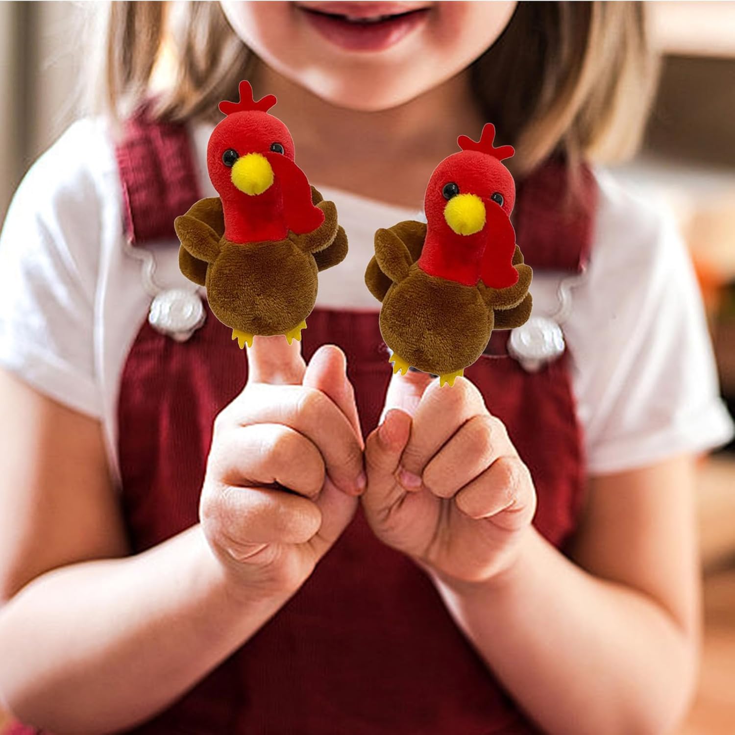 Storytelling Finger Puppet Farm Turkey Toy Children Hand Puppet Gloves Party Activity Parent-child Stage Performance Props