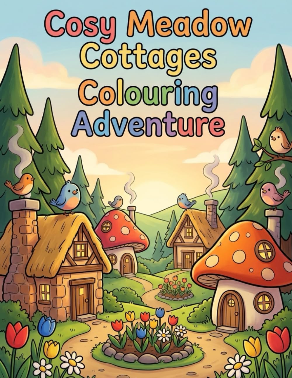 Cosy Cottages: Colouring Book