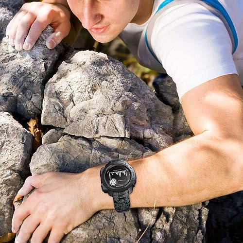 Miniatura 90 de NotoCity Instinct Band, Soft Silicone Replacement Watch Strap for Garmin Instinct 2/Solar Sports GPS Smartwatch With Adapter Tools Verde